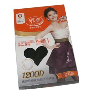 【当当自营】浪莎 1200D迷你提花加裆九分裤