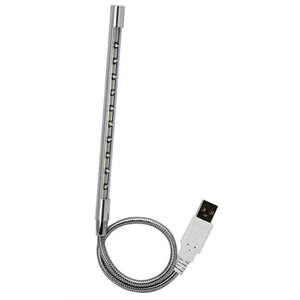 【当当自营】Mego金属时尚超亮LED阅读灯 USB-LED10SV银色
