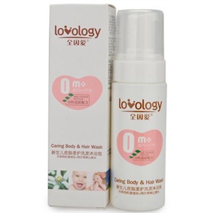 全因爱新生儿皮脂柔护洗发沐浴泡150ml