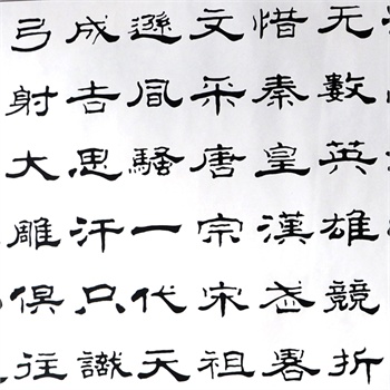 沁园春雪书法作品