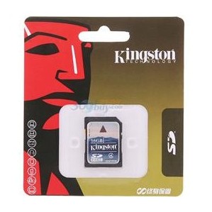 金士顿Kingston 16G 高速SDHC卡（Class4）5年联保