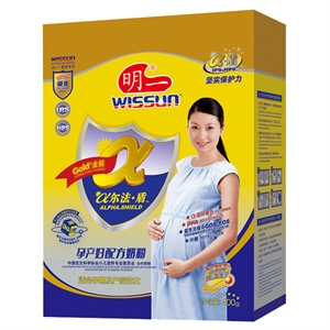 wissun 明一 α尔法·盾孕产妇配方奶粉 400g 盒装
