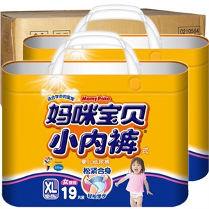 妈咪宝贝小内裤（女） XL19p箱装（6包/箱）