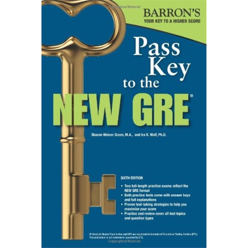 《英文原版 Pass Key to the New GRE 巴朗GR