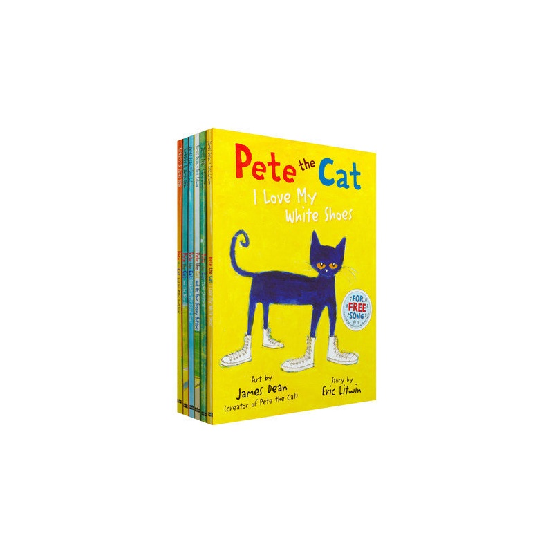 pete the cat 皮特猫系列 4本套装经典少儿绘本 精装pete the cat and