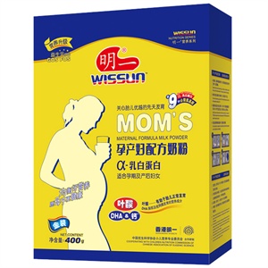 wissun 明一 金装 孕产妇配方奶粉 400g 盒装