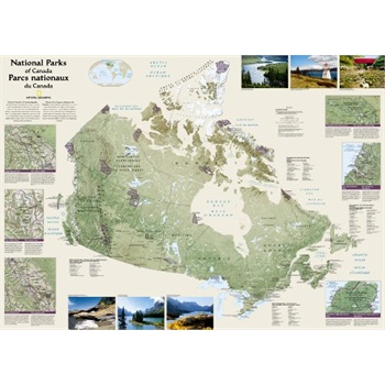 canada national parks [laminated] (national geographic reference