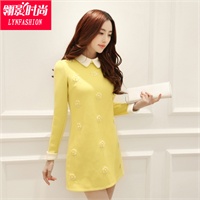 翎影时尚 2014春装新款<em>女装</em>秋冬<em>朵以</em>娃娃领打
