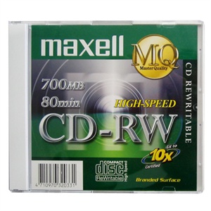 maxell麦克赛尔 CD-RW(1p) 1*10