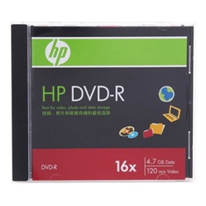 【当当自营】 HP 惠普 DVD-R 16速 4.7GB 单片盒装 刻录盘