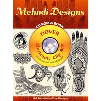 Mehndi Designs CD-ROM and Book手部纹饰图案集（书和光盘）