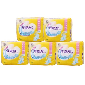 倍舒特 卫生巾棉柔纤巧日用独立5包组合装240mm/共50片