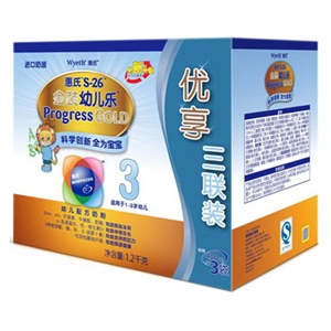 惠氏Maple系列金装幼儿乐三联包400g*3