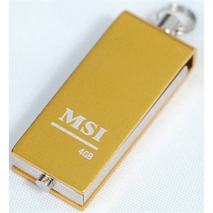 【当当销售配送】MSI微星 4G U盘 M04飞天 金黄