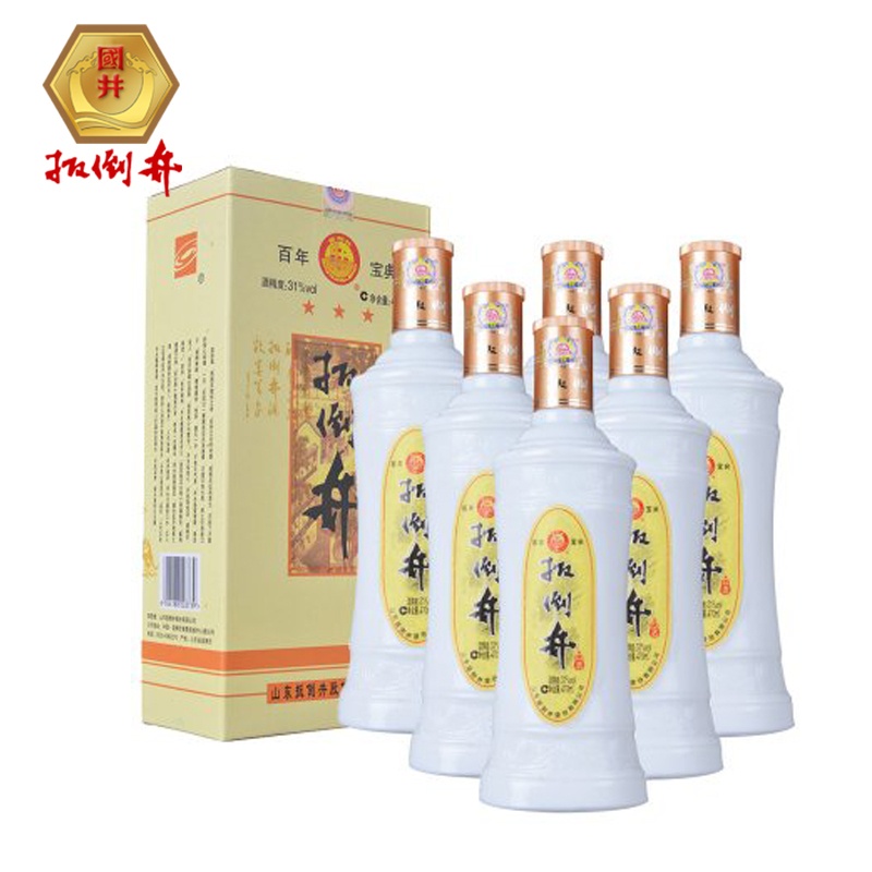 【扳倒井31度百年宝典 490ml*6整箱聚划算白酒