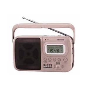 德生收音机R-333 便携式调频/中波/短波数码显示钟控收音机