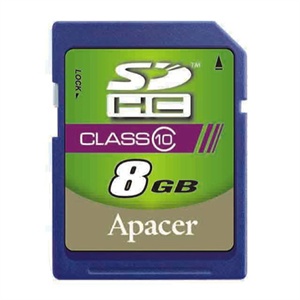 【当当自营】 Apacer 宇瞻 SD存储卡 Class10 8G 终身保固