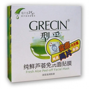 型采 纯鲜芦荟免洗面贴膜 （6片加量装）