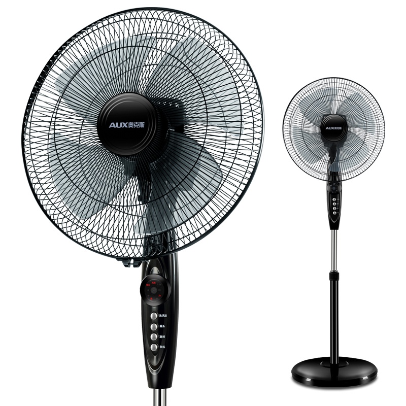 奥克斯电风扇遥控落地扇办公室电扇立式静音风