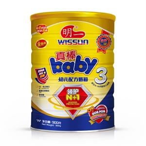 wissun 明一 真棒baby3段婴儿配方奶粉 900g 听装