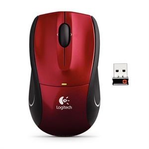 【当当销售配送】罗技Logitech M505 无线激光鼠标(红色)