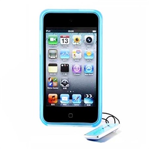 Nillkin iPod touch 4代 TPU保护套（套+膜+挂件）-透明蓝色