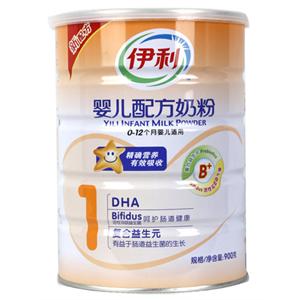 伊利 普装婴儿配方奶粉900g/桶(0-6个月)