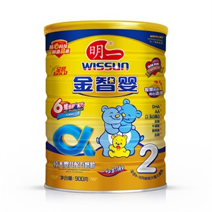 wissun 明一 金智婴2段婴儿配方奶粉 900g 听装