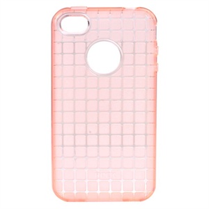 【当当自营】ROCK洛克 iPhone4s/4 手机保护壳/保护套 TPU魔方系列软套 (透粉色)