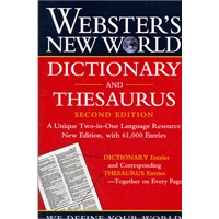Webster's New World Dictionary And Thesaurus, 2Nd Edition (Paper Edition)(ISBN=9780764565458)