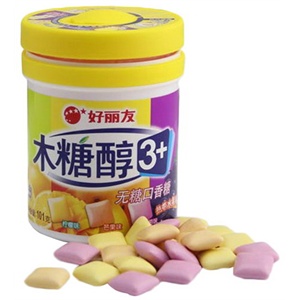 [当当自营]好丽友木糖醇3 无糖口香糖热带水果味101g