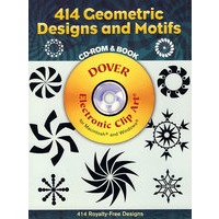 414 Geometric Designs and Motifs CD-ROM and Book 几何图形设计与花纹（书和光盘）
