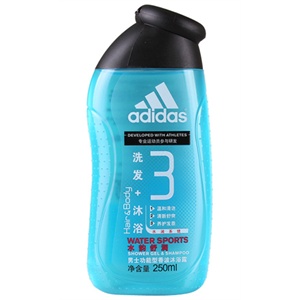阿迪达斯 男士洗发沐浴露—水韵舒润型250ml