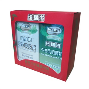 纽瑞滋礼盒（144g牛初乳咀嚼奶片+120粒装牛初乳胶囊）【当当专供】