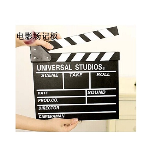电影道具黑板导演板场记板/打板/开拍板场记牌30*28 大