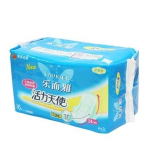 Laurier乐而雅 纤巧立围特长日用护翼卫生巾 16片/包