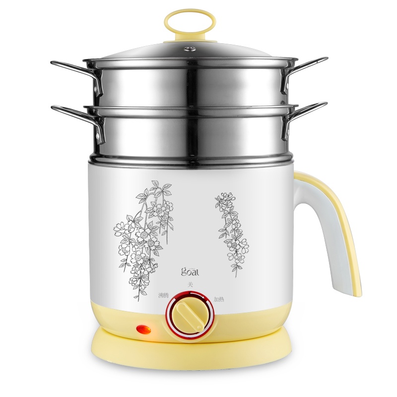 【哥尔GO-6610小电锅双层蒸笼多功能宿舍办