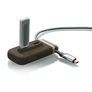 【当当自营】贝尔金（BELKIN）桌面式高速四口集线器 USB2.0(褐) F5U304zhBRN
