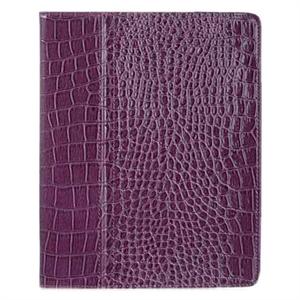 【当当自营】 hamimelon 哈密瓜 ipad2保护套 ipad2全套 Smart Cover 升级版智能超薄鳄鱼纹控带休眠全套 紫色