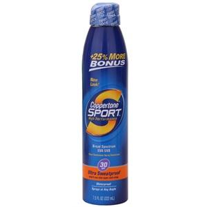 美国Coppertone 水宝宝运动型防晒连续喷雾222ml SPF30