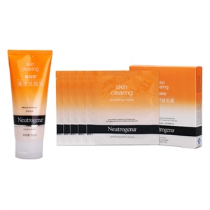 vip专享 Neutrogena 露得清 清莹洗面乳100g+露得清清滢舒缓面膜5片