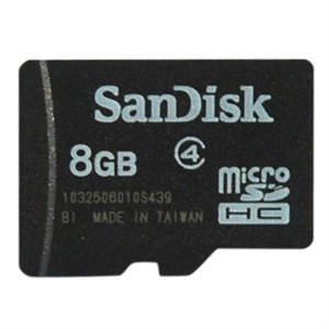 [当当销售配送]SanDisk 8GB MicroSD（TF）存储卡（Class4）