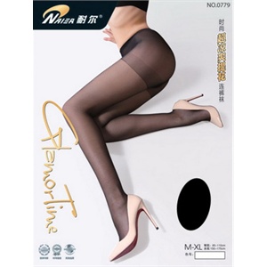 耐尔时尚超凉爽提花连裤袜0779 3条装