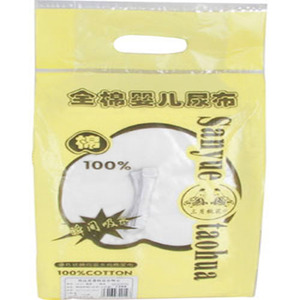 三月桃花全棉特别针织IV型婴儿尿布8片装0014