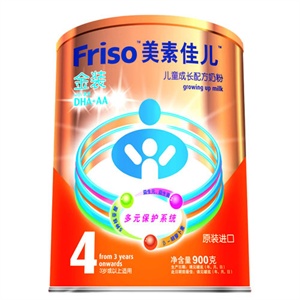 美素佳儿 金装4段奶粉 900g*12桶/箱