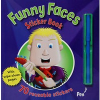 男孩脸部贴画 Funny Faces Sticker Book fer Boys