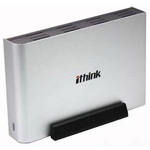 【当当销售配送】ithink/埃森客 3.5英寸 2T移动硬盘 A320 银白色 3.0接口