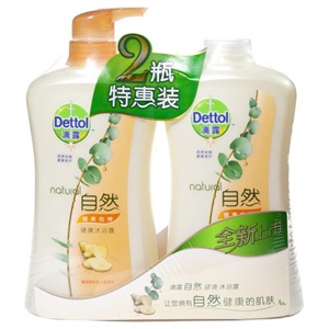 滴露 自然健爽怡神健康沐浴露600g+600g