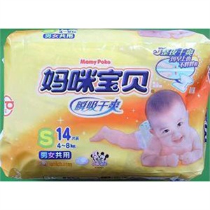 妈咪宝贝瞬吸干爽S14片/包