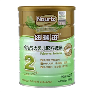 纽瑞滋 金装婴儿配方奶粉2段1000g
